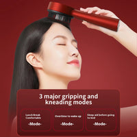 Electric Scalp Vibration Massage Comb Infrared Head Knead Massager Red Light Hair Growth Liquid Oil Applicator Anti-Hair Loss
